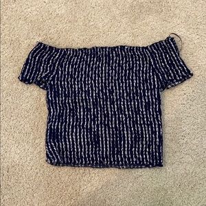 Off the shoulder top! Stretchy! Fits very well!